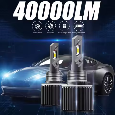 2Pcs Turbo H15 Led Bulbs 80W 40000Lm Car Lights DC12V Csp Super Bright Auto Lights High Quality LED 