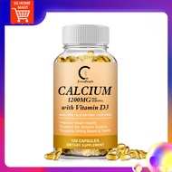 Calcium Carbonate & Vitamin D, Supports Immune Health & Bone Health, 1200mg Calcium & 1000IU Vitamin
