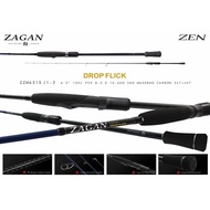 NEW ZEN fishing rod ZAGAN X EA DROP FLICK ZZM631S-J2-3 1 PIECE SPINNING ROD