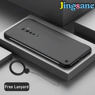 Jingsanc Ốp Điện Thoại Cho OPPO Reno2 F/Reno2/Reno3 4G Vỏ Nhựa Mờ Không Viền Siêu Mỏng Ốp Lưng Bảo V