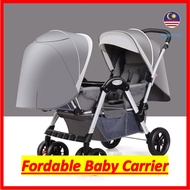 Fordable Baby Newborn Face to Face Stroller Cradle Safety Umbrella Double Car Carrier Chair For Twin