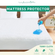 Waterproof Mattress Topper Soft &amp;Breathable Fitted Sheet Noiseless Mattress Cover Queen King Size