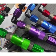 [STAUBLI ] CARBON BRAKE HOSE SC SIAM95 CM STAUBLI LENGTH 36 INCH FITTING 90 DEGREE THAILAND ORIGINAL