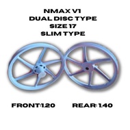 G-REN MAGS WHITE FOR NMAX V1 SIZE 17 SLIM TYPE FRONT: 1.2 REAR:1.4