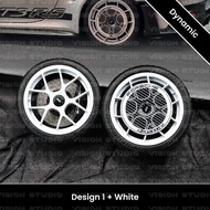 1/64 Model (D) Porsche 992 GT3RS MR Aerodisc Design Rim #1