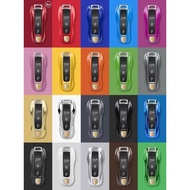 Solid Color ABS Remote Smart for Porsche Panamera Macan 718 Taycan 911 Cayman Boxster  971 Car Key C