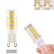 G9 LED Bulb 5W 51 Beads 110V 220V 85-265V White Light 6000K Neutral Light 4000K Warm Light 6000K Tri