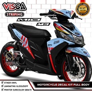Mio M3 Full Body Decal - Mio M3 Sticker - Mio M3 Fullbody Decal - Mio M3 Variation Striping - Mio M3