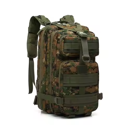 30L Trekking Molle Tactical Bag Outdoor Sports Mountaineering Bag Oxford Waterproof Camouflage 3p Ba