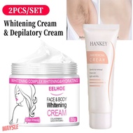 Singit Whitening Cream - Inguinal, Butt, Bikini | Clarity Essentials 50g,Depilatory Cream Body Painless Effective Hair Removal Cream 60g