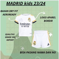 Jersey KIDS R E AL MADR I T 2022 2023 GRADE ORI IMPORT THAILAND Soccer Clothes For Children Aged 2 3