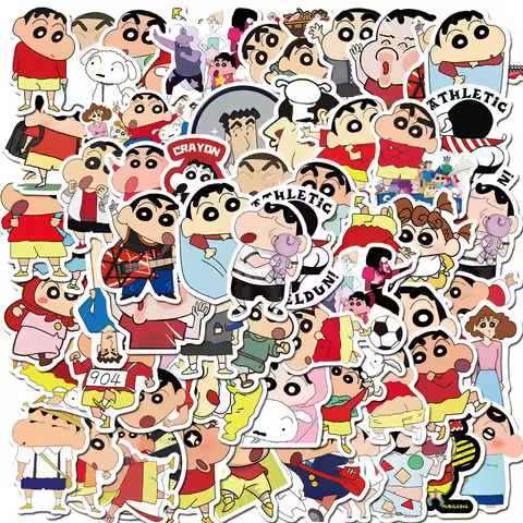 50 Animated Films Crayon Shin-chan Graffiti Sticker Luggage Laptop Guitar Waterproof Graffiti Sticke