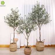 Simulation Olive Tree Potted Home Large Fake Tree Green Plant Living Room Indoor Window Decoration S
