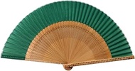 Folding Hand 8.66 Inch Fan Fabric Bamboo Ribs Chinese Style Handheld Fan Wedding, Party Favor, Dance