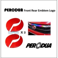 PERODUA BEZZA - EMBLEM LOGO 2PCS Front & Rear Sticker