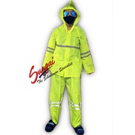 SUNGAI BAJU HUJAN SECURITY, KAIN TEBAL. RAINCOAT SECURITY