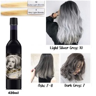 011 ash grey fruity hair color / hair dye 灰色护发果泥果酸 染发剂 420ml