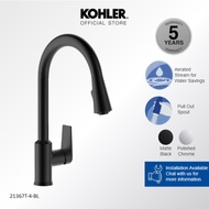 KOHLER Taut Pull-Down Kitchen Tap / Mixer / Faucet Matte Black K-21367T-