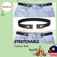 Korean Fashion Jeans Woman Stretchable Waistband Invisible Lazy Belt Casual Tali Pinggang Wanita