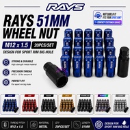 51mm RAYS Lock Nut M12X1.5 Rays Wheel Nut Rays Tyre Nut Rays Racing Nut Rays Steel Nut Wheel Lug