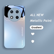 Luxury Fashion Gradient Case for Honor X9C 5G X9 C X 9C Smart Shockproof Glass Back Camera Protectio