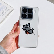 Minimalist Kawaii Chibi Shark Phone Case For XIAOMI 15T 14T Pro Poco X7 X6 F6 F7 M6 M7 M8 Pro/Ultra 