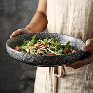 日式盤子加厚深盤陶瓷菜盤創意早餐盤碟子和風家用湯盤2021新款