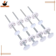 AYellowgod 1/4pcs White M8 M10 Baby Gate Spare Kit - Pressure Fit Spindles & Screw Bolts For Safety 