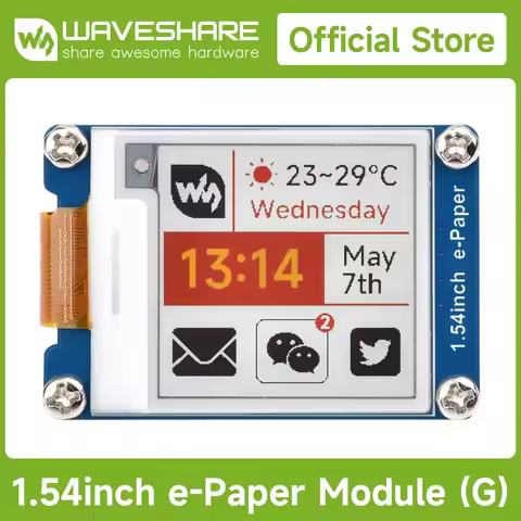 Original 1.54inch E-Paper Display (G),e-ink Display, 200x200, Red/Yellow/Black/White, SPI For Raspbe