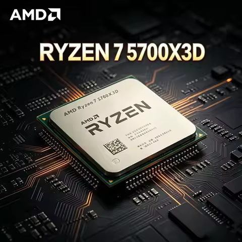 AMD Ryzen 7 5700X3D Bulk CPU for X570 B550 8-Cores 16-Threads 3 GHz Up to 4.1 GHz 105W AM4 CPU DDR4 
