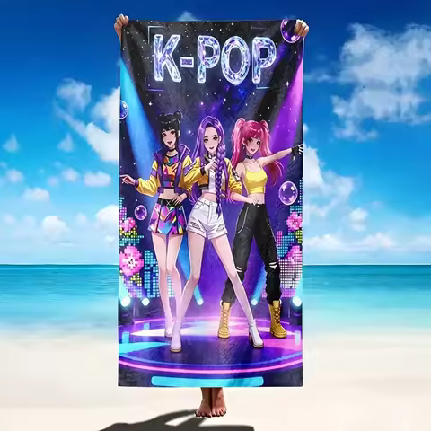 1pc K-pop Idol Girl Group Beach Towel Microfiber Soft Quick Dry Gym Sports Towel Bath Towel for Bath