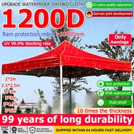 [24 hours delivery] 1200D canves khemah 6x6 8x8 10x10 10x15 10x20Ft canopy canvas only canvas canopy