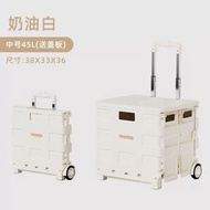 便攜摺疊購物車買餸車小拉車萬向輪塑膠拉桿車小推車