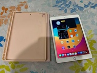 ipad 6 128g 玫瑰金 🔋88  無盒裝 類紙膜保護貼 保護殼 充電器 售5500