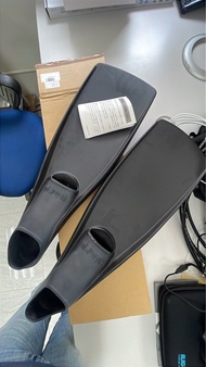 全新Gull Warp Fins 潛水蛙鞋 L 碼黑色