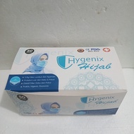 Hygenix hijab mask 3-plybiru (50 pcs)