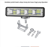 24 Titik CWL Lampu LED Tembak Sorot 48 Titik Mata 200 Watt Offroad 200Watt 200W 24LED Motor Mobil CW