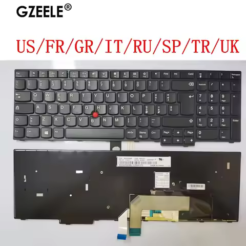 US/FR/GR/IT/RU/SP/TR/UK/BR NEW Laptop Keyboard for Lenovo Thinkpad E570 E575 E570C