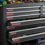 12 PCS Magnetic Toolbox Labels Toolbox Organization Stickers 3D Magnetic Tool Box Labels for Quick I