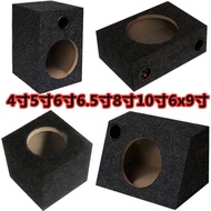 Kotak kayu berbentuk segi empat untuk speaker 4-inci, 5-inci, 6-inci, 6.5-inci, 6x9-inci, kotak subw