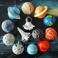 [Nikyushop] Astronaut Solar System Planet Fridge Magnet Sticker Toy