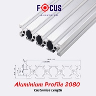 2080 ALUMINIUM PROFILE 2080 20x80 FOR ROBOTICS [ CUSTOMIZE LENGTH ]