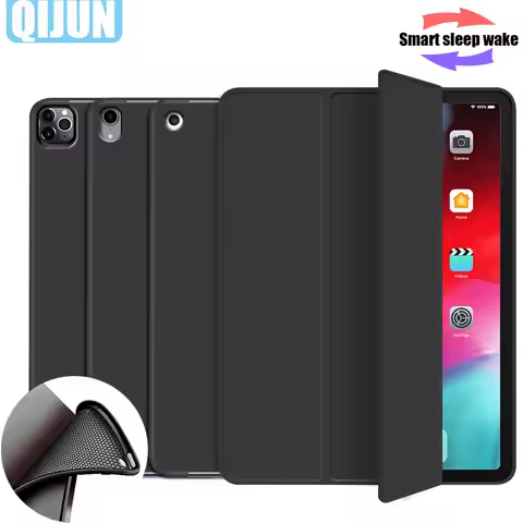 For Apple ipad 9.7" 2017 5th Tablet Case Smart Wake Cover flip Leather Tri fold Sleeve Soft shell st