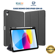 Bao Da Dux Ducis iPad Gen 10 2022/ Gen 11 2025 Dux Ducis Domo Series Case Có Khe Cắm Bút Tự Động Tắt