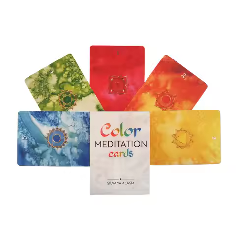Color Meditation Oracle Cards A 36 Cards Tarot Divination Deck English Vision Edition Board Playing 