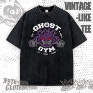 24H SHIP N9THNOVA VINTAGE‐LIKE Gengar Gym Fitness Parody unisex loose fit tee