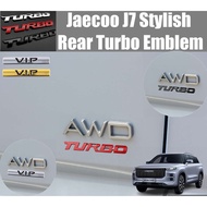 Jaecoo J7 J7 Phev Stylist 3D Metal TURBO Emblem Car Emblem