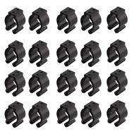 20 Pcs Pole Holder Clips Black 16Mm Inside Dia Fishing Rod