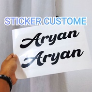 STICKER CUSTOME DESIGN / FONT