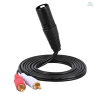 Y Cable 1 Rca Audio 1 Xlr Splitter Patch To 2 Rca Audio Splitter 1 5 M Male Y 1.5m/ 5ft Audio Male X